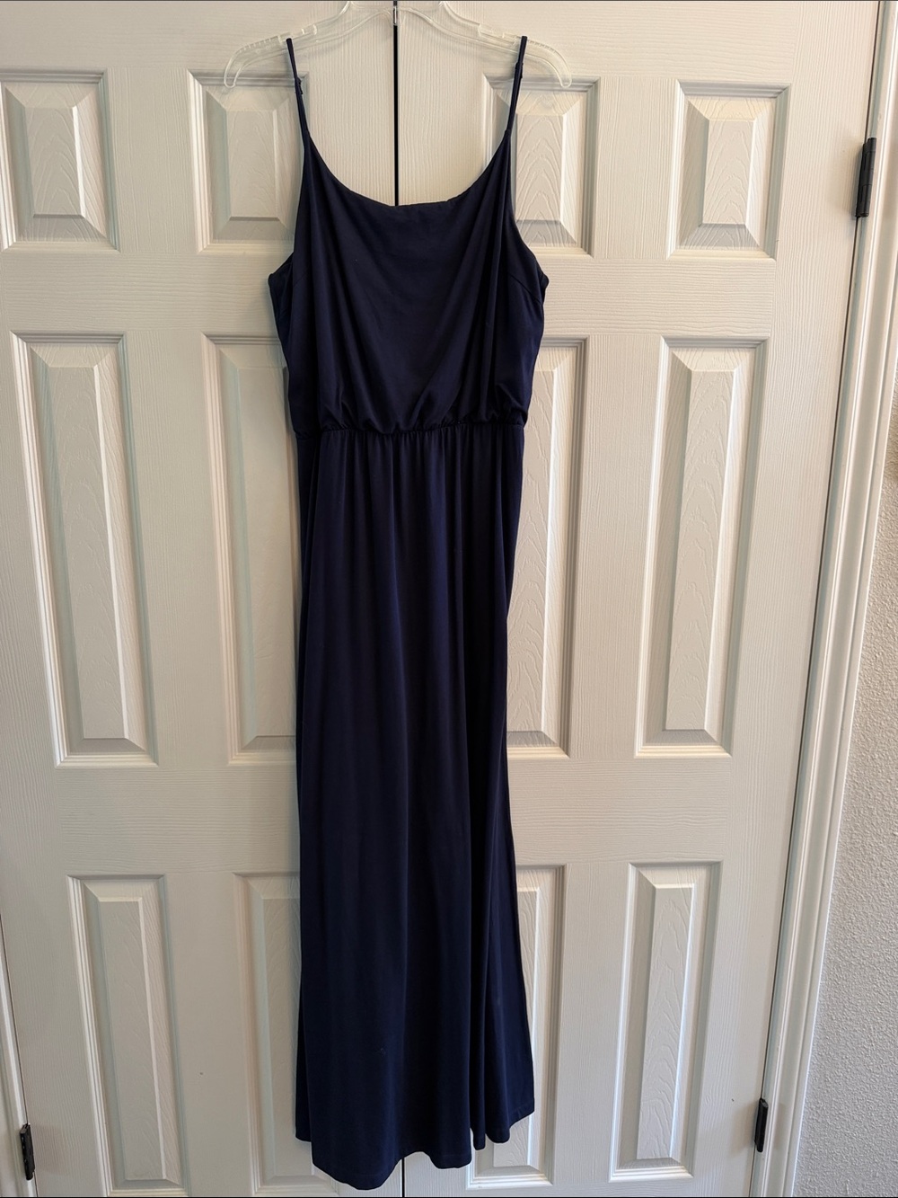 GAP Navy Spaghetti Strap Maxi Dress, Size Large